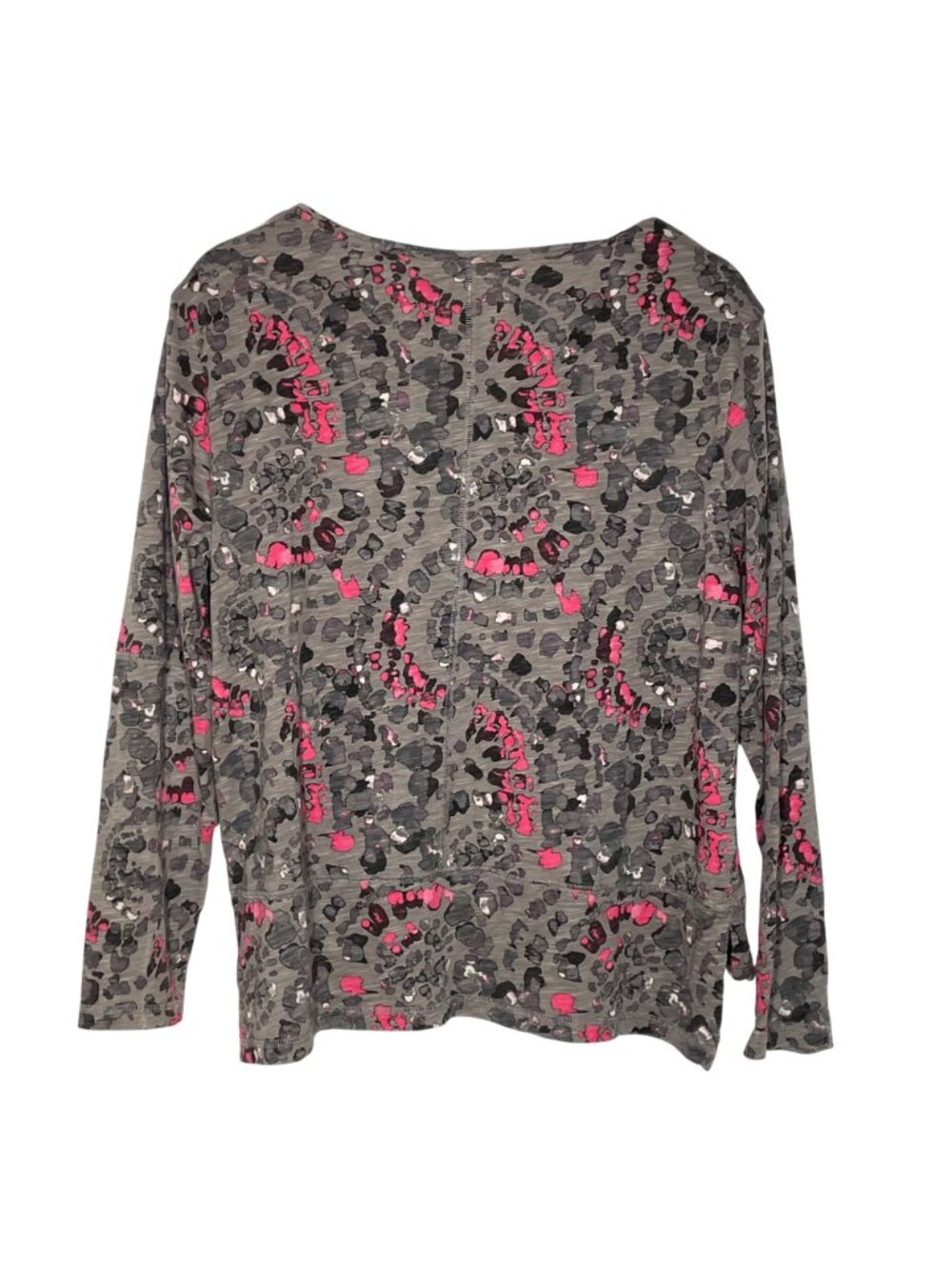 Escape by Habitat Abstract Paint Splatter Cotton Top Sz MED Boxy Artsy - Picture 2 of 6